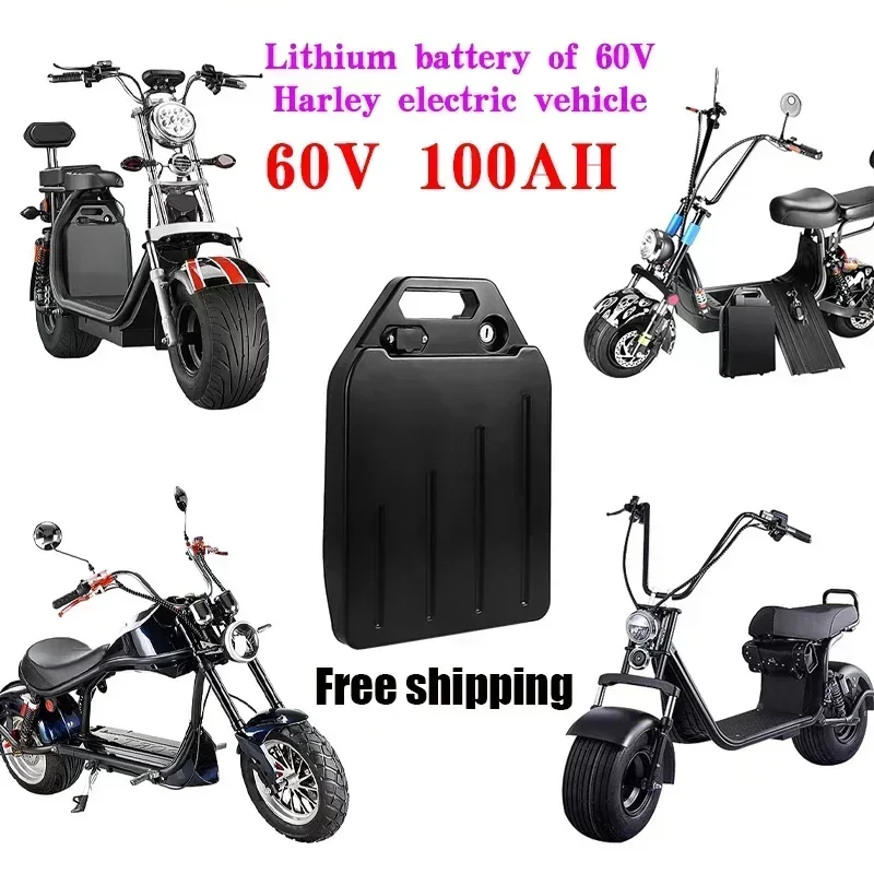 2024 New Electric Car Lithium Battery Waterproof 18650 Battery 60V 20ah for Two Wheel Foldable Citycoco Electric Scooter Bicycle