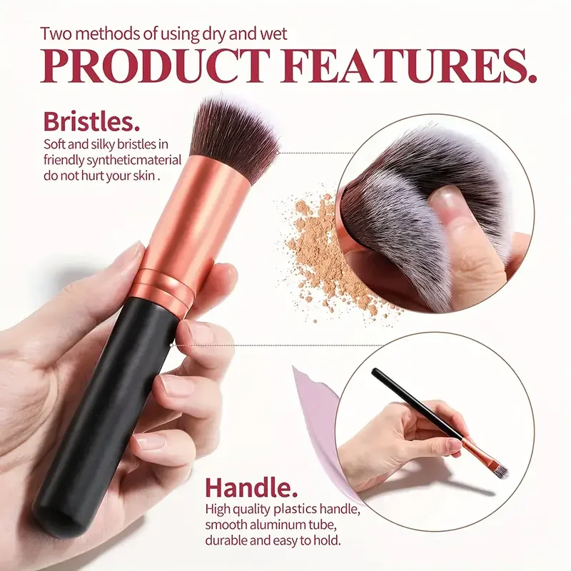 Ensemble de pinceaux de maquillage professionnels pour femmes, doux, moelleux, fard à barrage, fond de teint, correcteur, mélange, fard à joues, outils de beauté, 3 pièces, 14 pièces, 16 pièces