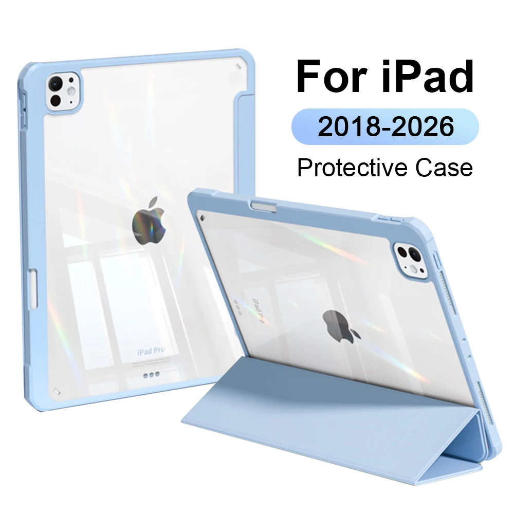 Funda Protectora para iPad A16 M3 10.ª Generación, Air 11 13 M4 M5 Pro 12.9, iPad Air 6 5 4 8.ª 9.ª 9 10.2 Mini 7
