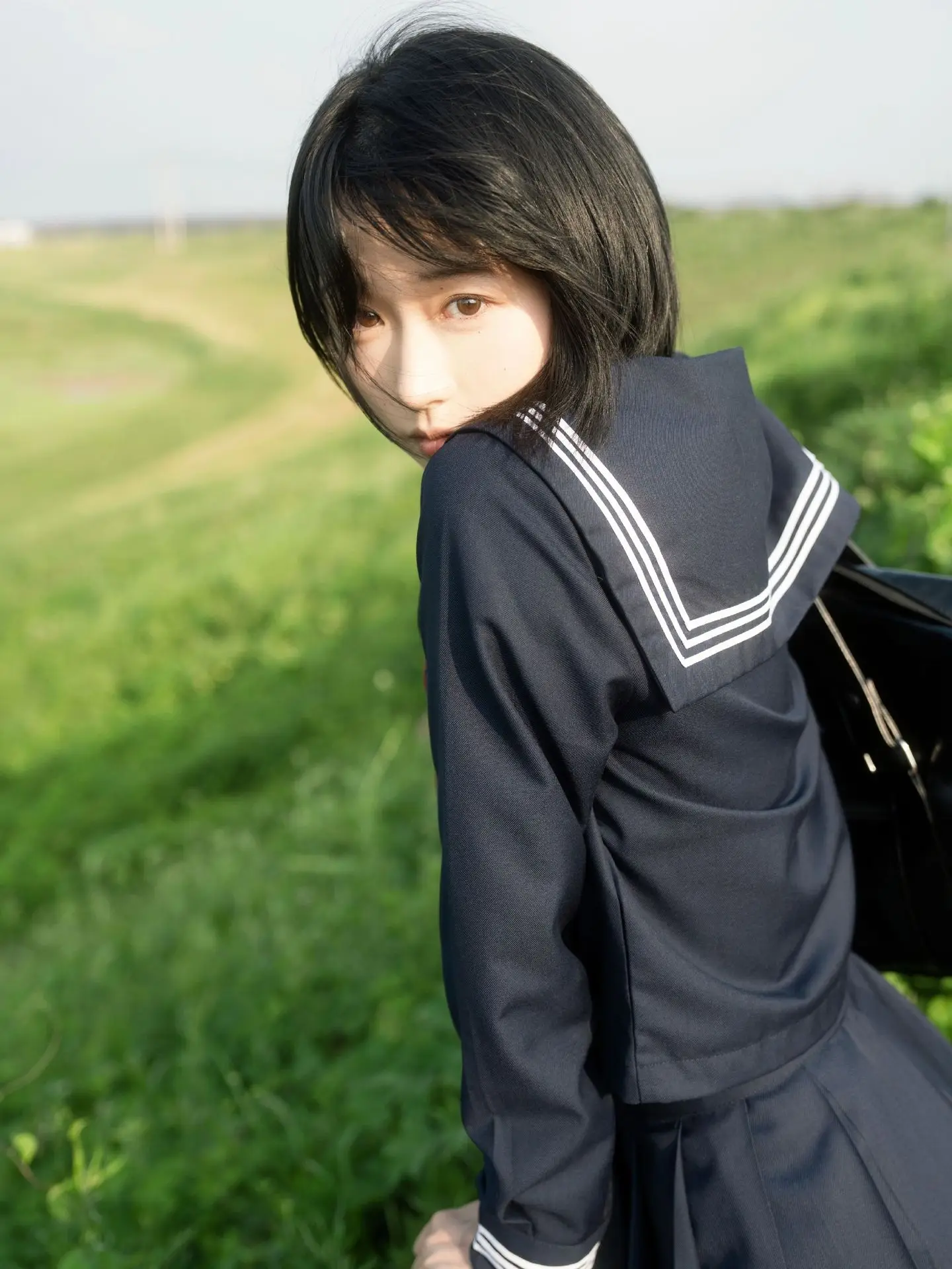 

Оригинальный комплект школьной формы JK Tsukiio: топ-матроска с длинным рукавом для женщин, студенческий классный комплект, школьная форма