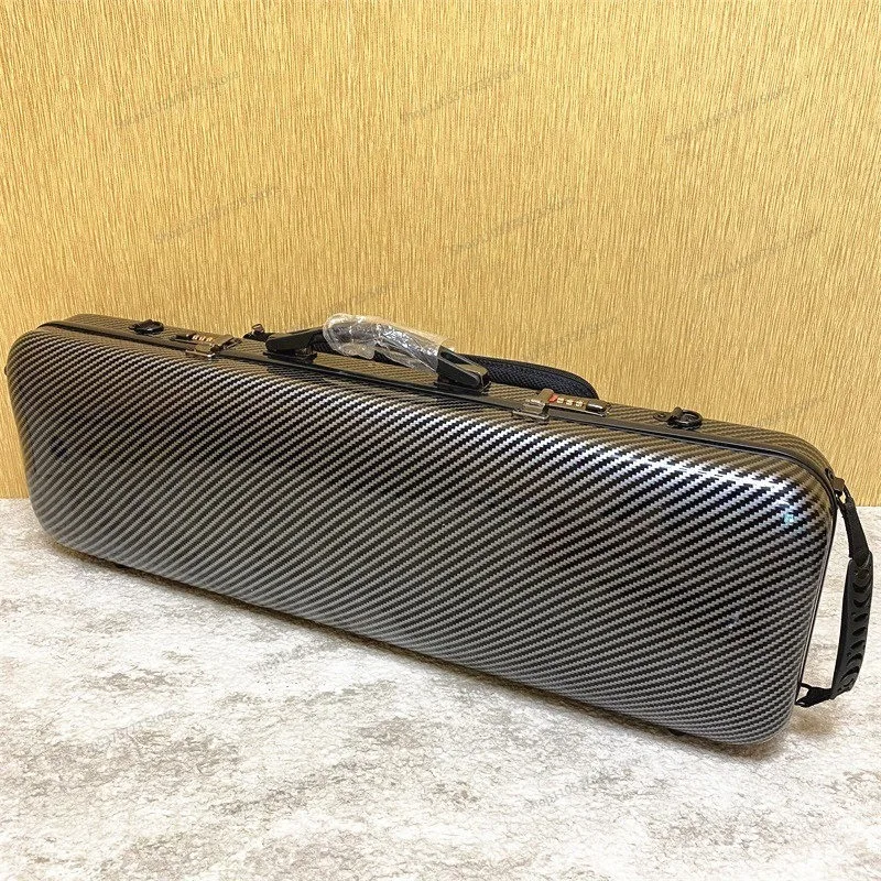 For Carbon Fiber Violin Case Backpack Lightweight Double Shoulder Strap Music Bag Password  Pressure Resistant