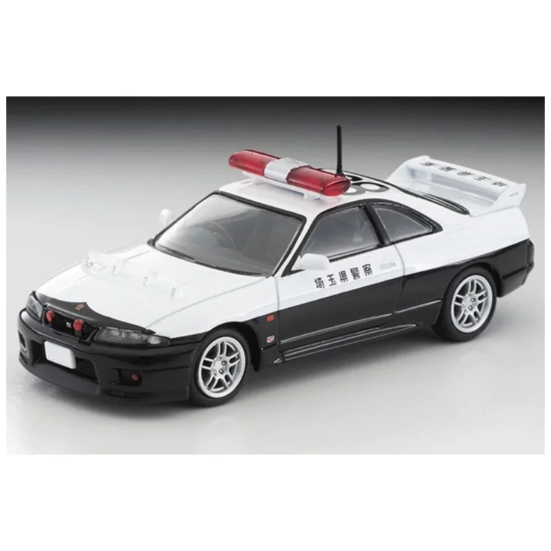 TAKARA TOMY TLV 1:64 N322a GTR R33 Saitama Polizeiauto, statisches Miniaturauto aus Legierung aus Druckguss, Modespielmodell, Spielzeuggeschenk für Jungen.