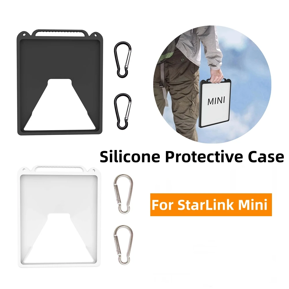 

Силиконовый защитный чехол для Starlink Mini, защитный чехол от ударов и падения, водонепроницаемый защитный чехол с полным покрытием