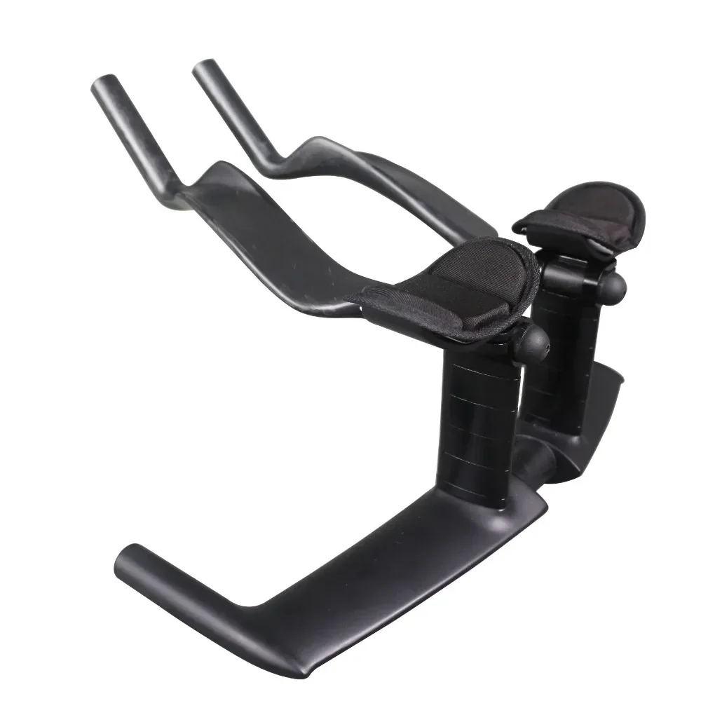 JHZ for Full Carbon Rest Triathlon Bicycle Time Triathlon Handlebars Aero Track Bike TT Bar Internal Cable 0/15 degree 420mm