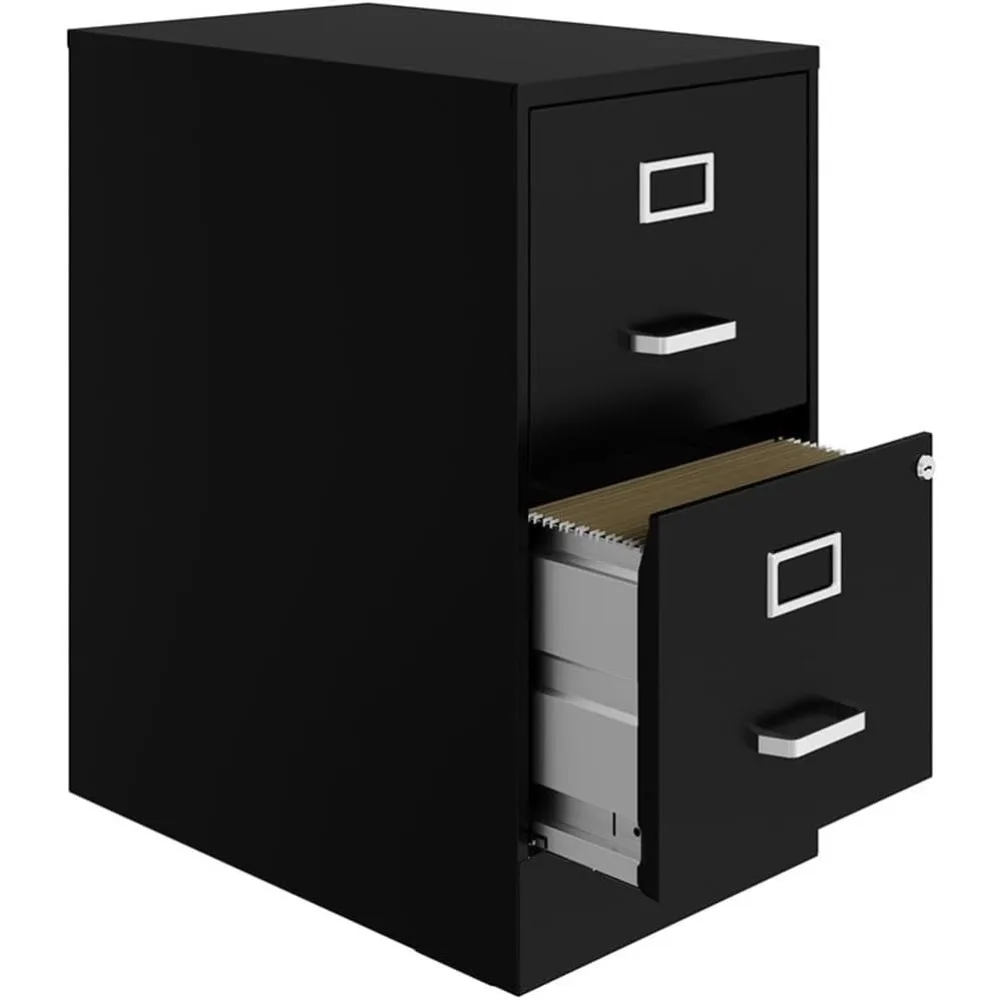 Hirsh 22" Deep 2 Drawer Metal File Cabinet with Ball Bearing Slides