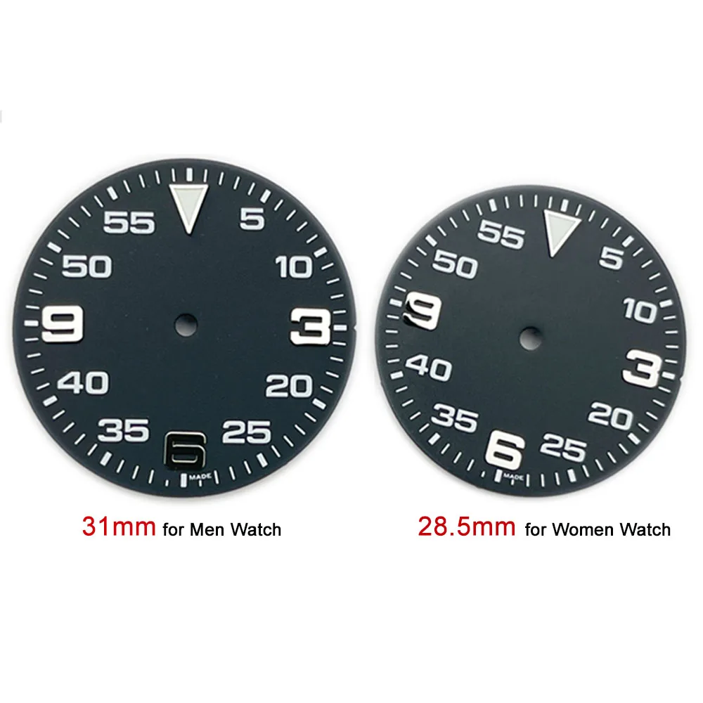 31mm/28.5mm Watch Dial for NH35 NH35A/4R35 Movement BGW9 Luminous Mechanical Watch Face for Men/Women Wristwatch Accessories