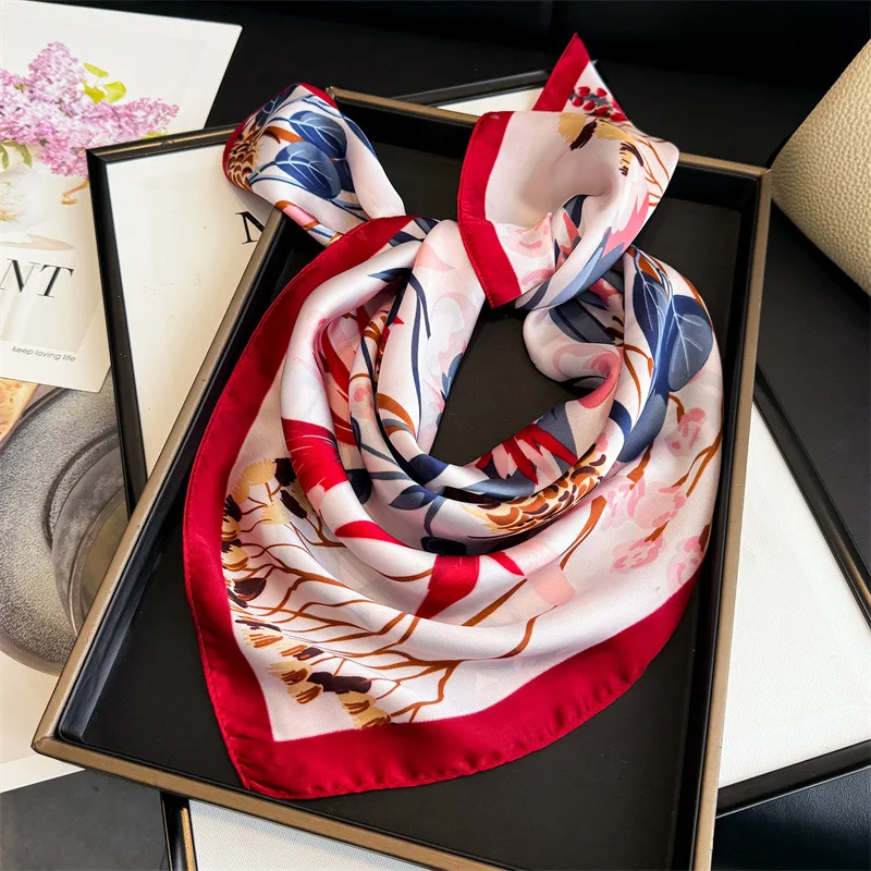 Luxury Scarf Women Hair Bands Female Headband Shawl Wraps Headscarf Hijab Female Turban Neckerchief Bandana Ribbon Foulards