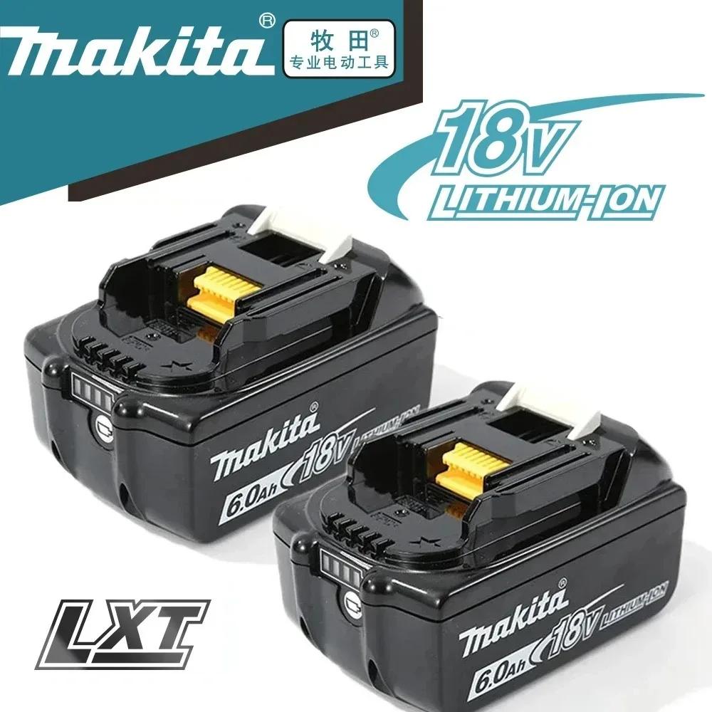 100% оригинальная батарея Makita 6,0 Ач для Makita 18 В BL1830B BL1850B BL1850 BL1840 BL1860BL1815, сменная литиевая батарея