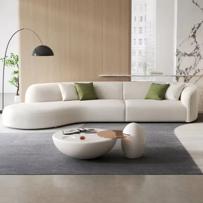 Minimalistic U Shape Sofa Reclinable Individual Glamour Lazy Living Room Sofas Puffs Sectional Muebles Para El Hogar Furniture