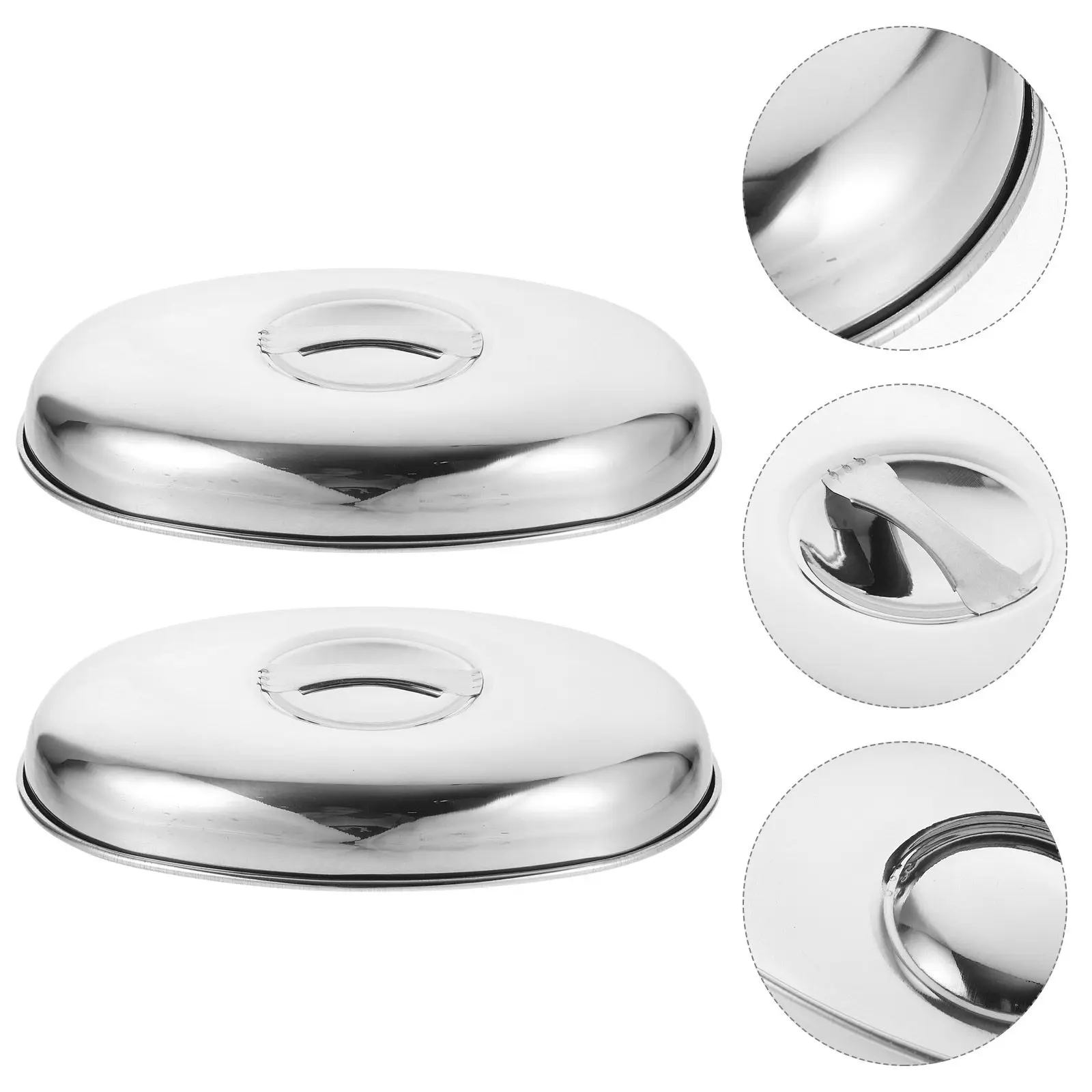 Stainless Steel Steak Dome Cover Food Protective Lid for Burgers Cheese Bacon Grilled Sandwiches Barbecue Cookouts Home