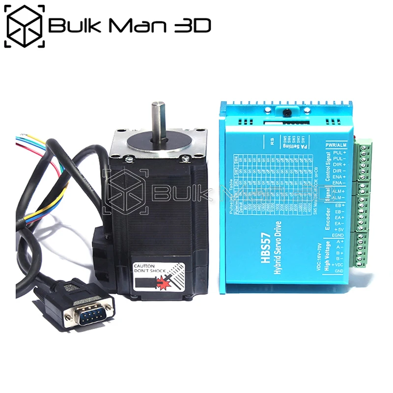 

57HSE2.2N 2.2N.M Stepper Motor with HBS57 Closed-loop Stepper Motor Driver 2.2NM 57 Hybrid Closed Loop Nema 23