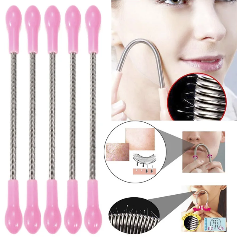 Epilator Stick Smooth Spring Facial Threading Tool Hair Removal Body Hair Cleaning Epilator Stick Beauty Tool