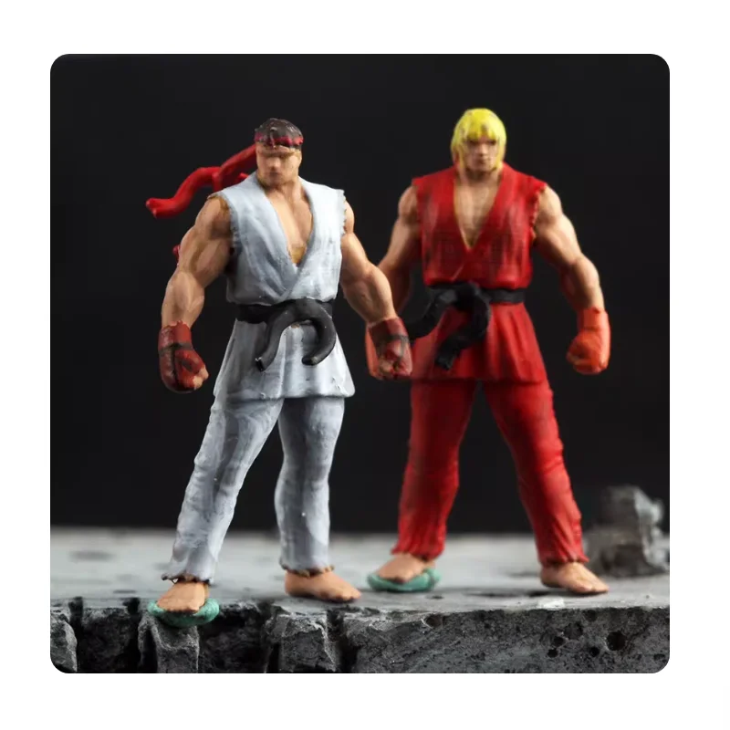 

1:72 Scale Resin Material Street Fighter 2 Classic Combo Suitable For Tank Helicopter Scenes Collectible Decorative Display
