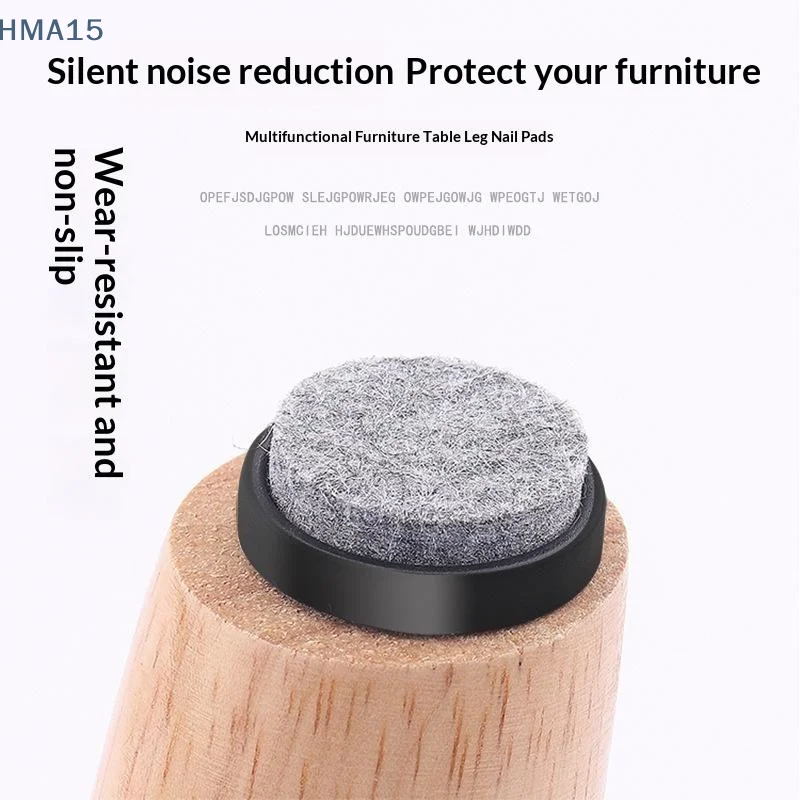 【YA】10Pcs Felt Furniture Glide Nails Anti Scratch Noise Reducing Non Slip for Wood Floor Chair Table Legs Home Use