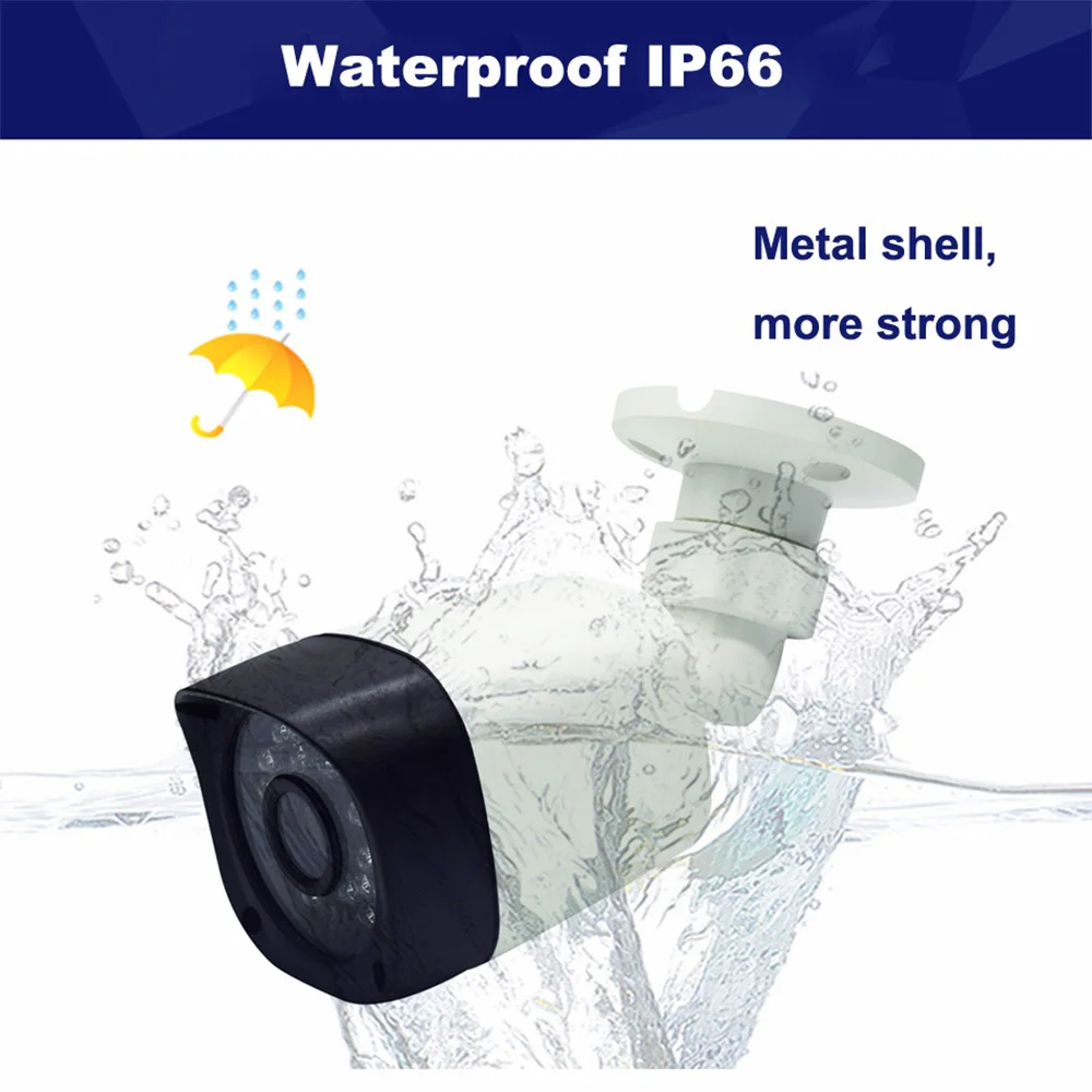 IP Wired Camera Monitoring Intelligent Monitoring Security Camera Waterproof 1080P Video AHD Home Outdoor Monitoring Camera