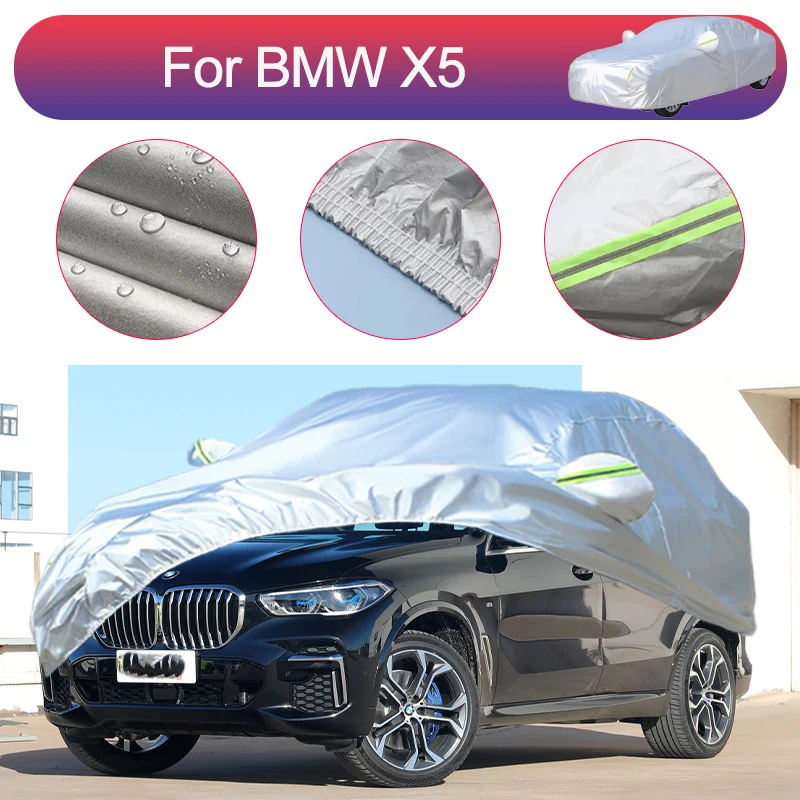 

For BMW X5 Outdoor Protection Full Car Covers Snow Cover Sunshade Waterproof Dustproof Exterior Car Accessories