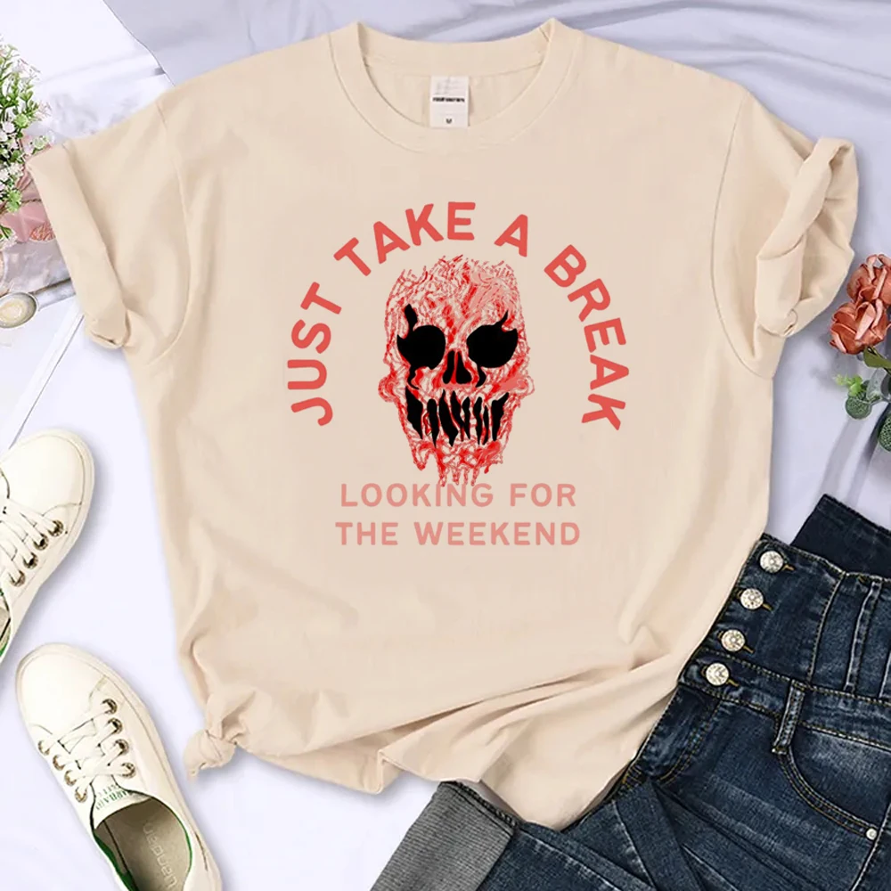 the Weeknd top women summer tshirt girl manga comic Japanese clothing