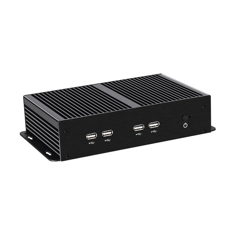 XCY 3LAN6COM Mini PC industriale Barebone Kit Supporto 2xDDR4 SSD WiFi6 BT 4G/5G SIM Card Computer senza ventola Windows10Pro Ready