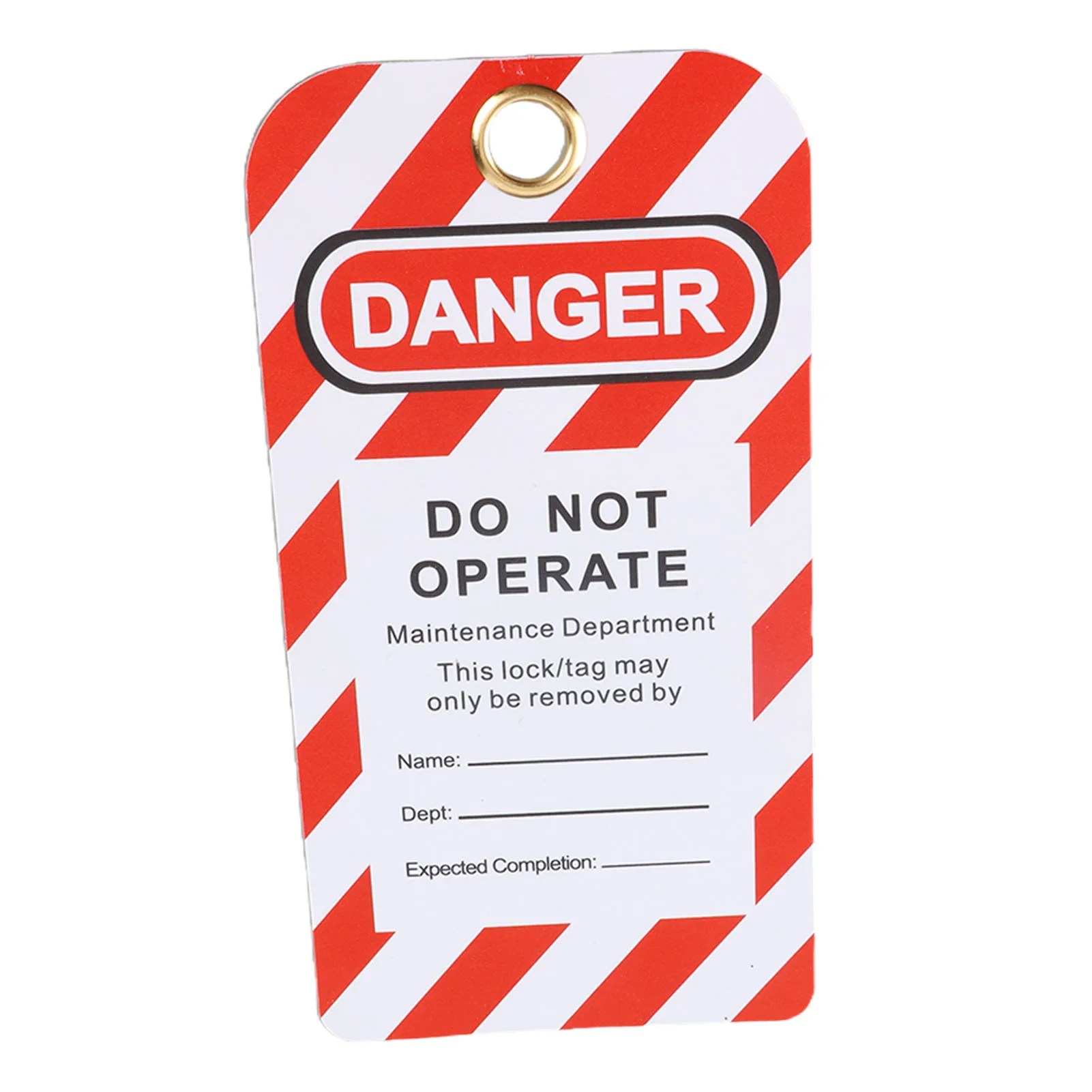 30Pcs Lockout Tag Danger Do Not Operate Safety Warning Front /Back Label PVC for Equipment Danger Tag Danger Tagout Lockout Tag