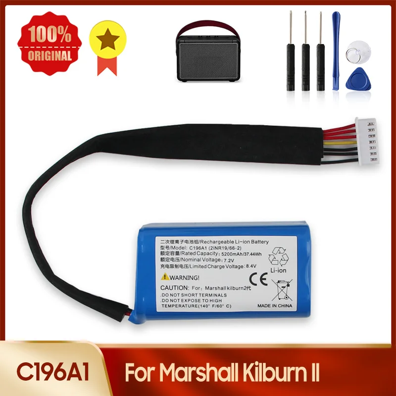 

C196A1 5200 мАч для Marshall Kilburn II портативный Bluetooth-динамик, сменный аккумулятор с инструментом