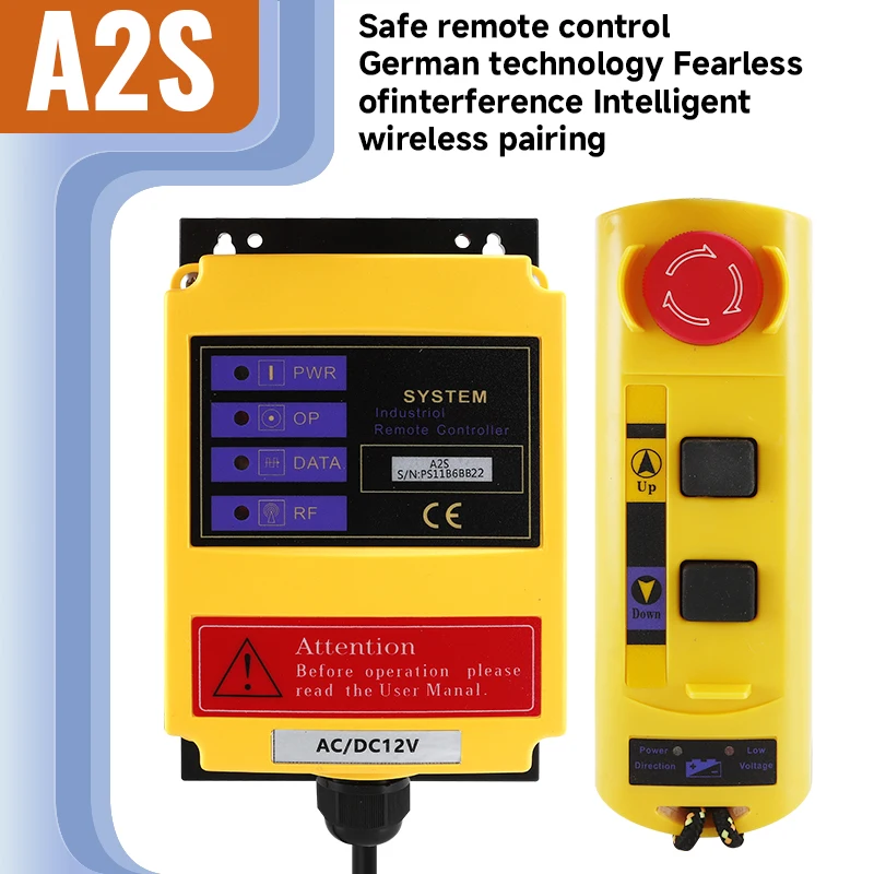 Przemysłowy bezprzewodowy przełącznik zdalnego sterowania F21-2S służy do zdalnego sterowania żurawiem zdalnego sterowania wciągnik elektryczny