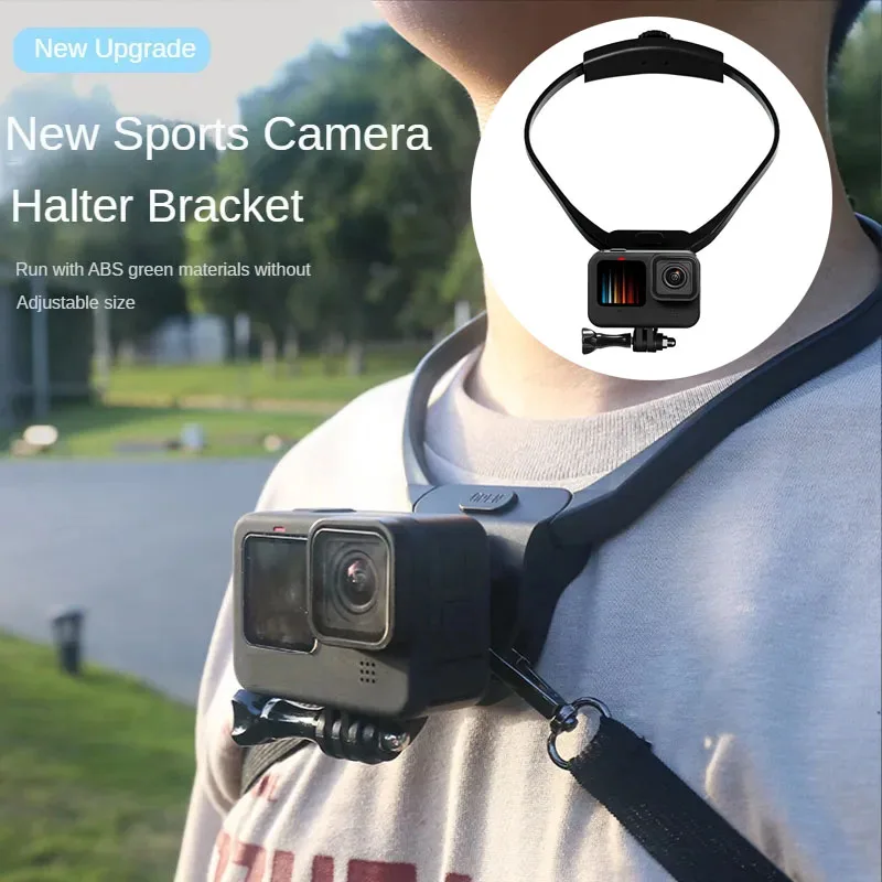 Neck Hold Mount for Insta360 Ace Pro GoPro13 Holder Hanging Neck Collar Style 360° Video Selfie Stand For DJI Action 4 Accessory