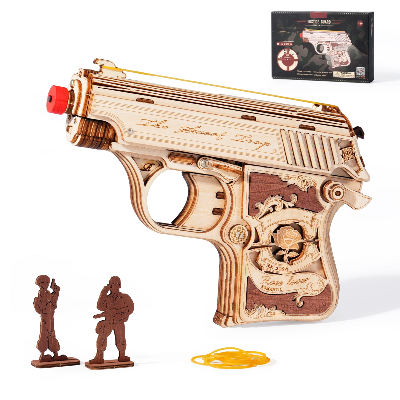 Kit di modellini in legno 3D Robotime, puzzle da assemblare, kit di costruzione meccanica per adolescenti e adulti LQ502