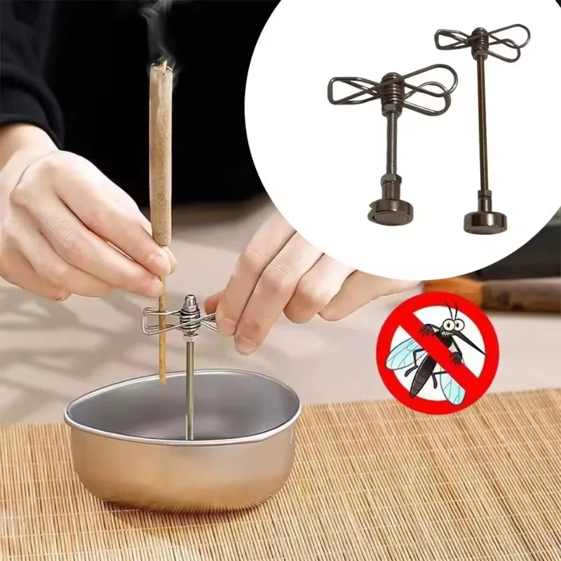 Mosquito Incense Holder Removable Outdoor Magnetic Crocodile Clamp Stainless Steel Versatile Mosquito Repellent Clamp