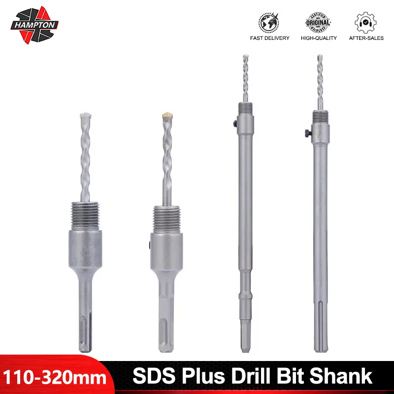 

HAMTPON SDS Plus Drill Bit Shank Carbide Tipped Metal Durable Round Rod 110/200/320mm