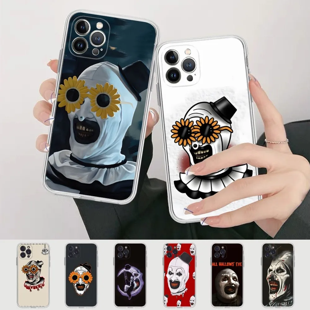 Horror Movie Terrifier Phone Case For IPhone 16 15 8 7 6 6S Plus X SE XR XS 14 11 12 13 Mini Pro Max Mobile Case