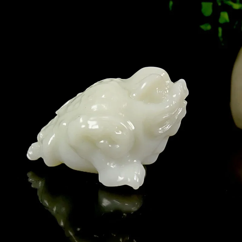 

Hot Selling Natural Hand-carve White Jade Golden Toad Necklace Pendant Fashio Jewelry Accessories Men Women Luck Gifts1D