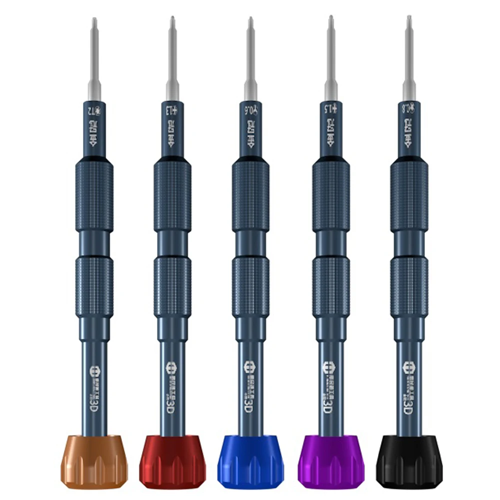 3D Alloy Batch Head Y-Type T2 Phillips 5-Point Anti-Slip Screwdriver Set For Phone Apple Android Disassembly Repair Tools