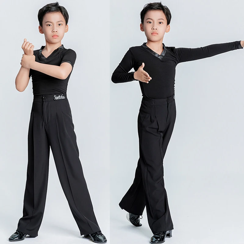 

Костюм для латинских танцев для мальчиков, профессиональная детская одежда для соревнований по национальному стандарту, одежда для выступлений, экзаменационный костюм