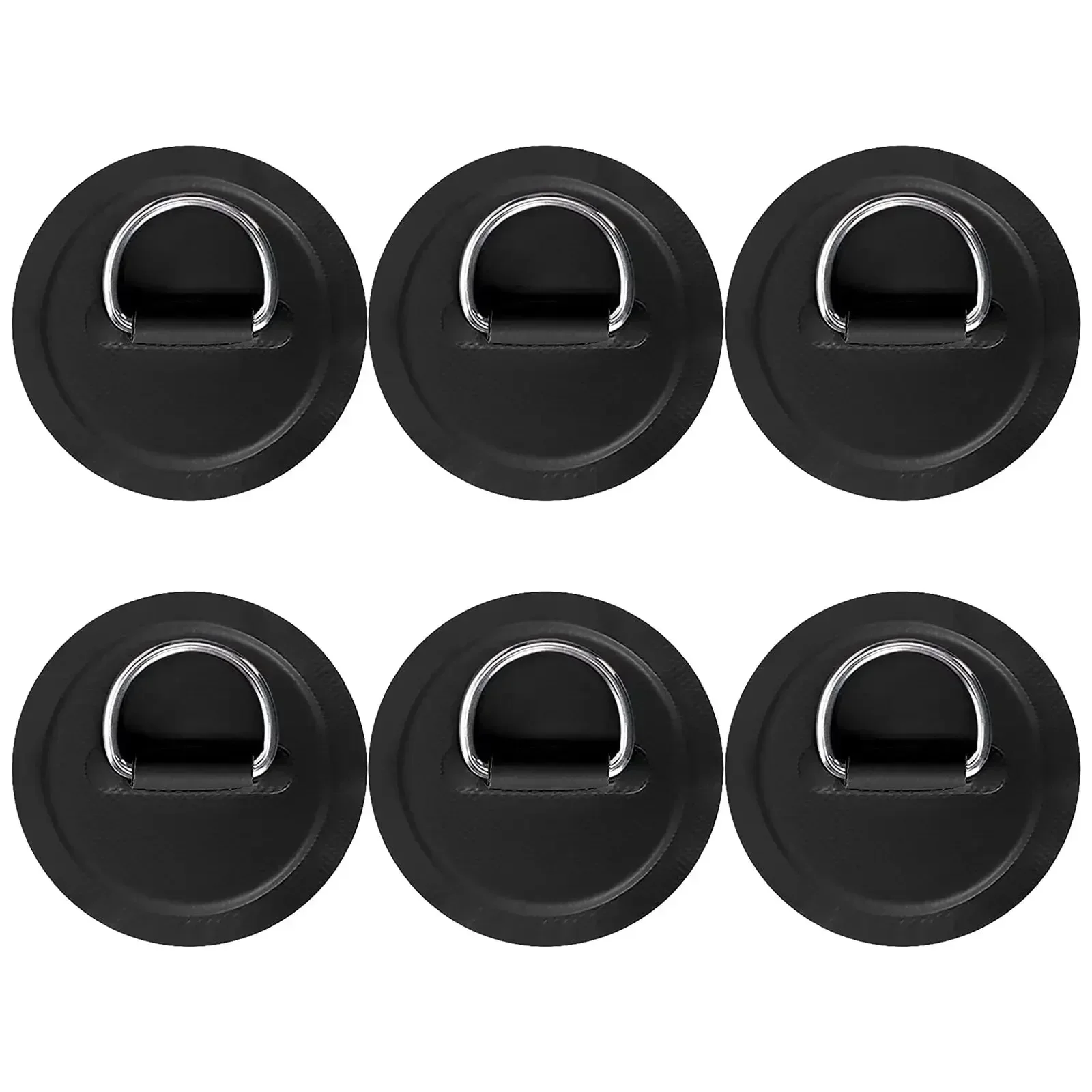 Patch D Ring Pad Accessories Black Kayak PVC Stainless Steel Wear-resistance Easy To Apply For Inflatable Boat