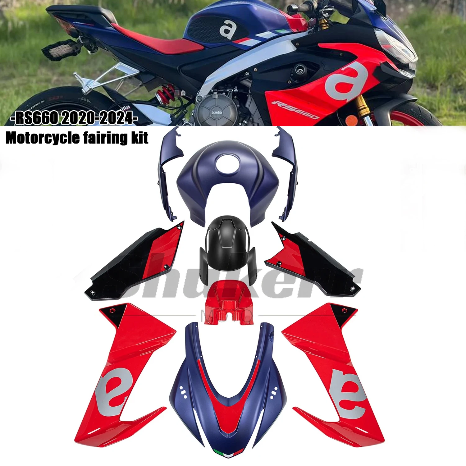 

Fit for Aprilia Rs660 2020-2024 New Abs Motorcycle Plastic Fairing Kit Injection Mold Bodywork Panel Kit 2021 2022 2023