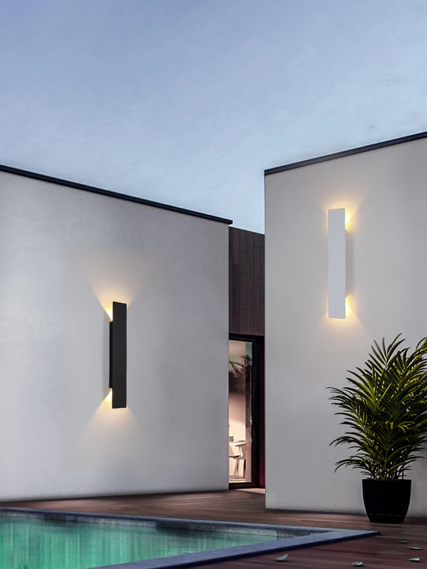 Moderne Led Wasserdichte Outdoor Up Down Wandleuchte IP65 Aluminium 18w LED Wandleuchte Innen Dekoriert Wandleuchte