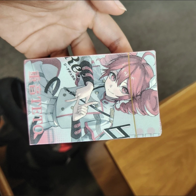 55pcs/set Laser LOMO Cards Kasane Teto Anime HD Double-sided Photocard for Fans Collection Postcard