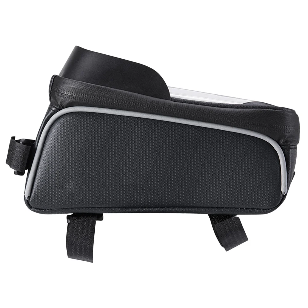 1개 유니버설 자전거 가방 방수 투명 스크린 스마트폰 GPS 홀더 핸들바 마운트 사이클링 수납 솔루션