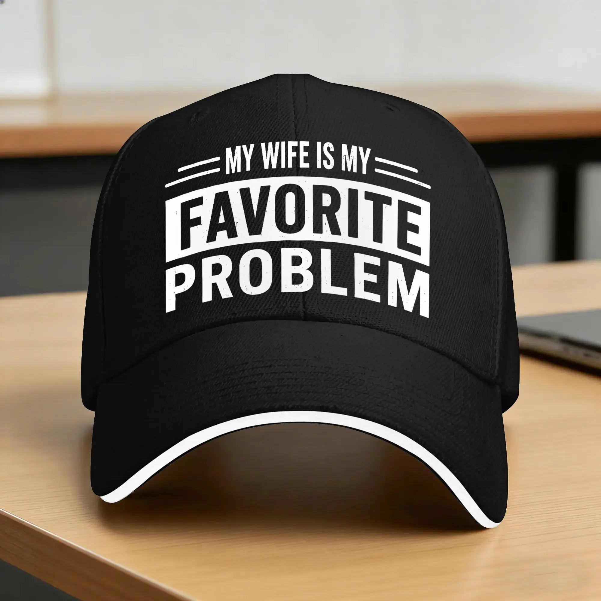 Spring My Wife is My Favorite Problem Baseball Cap  Hunting Camping Street Style Print Sun Trucker Hat High Quality Snapback Cap