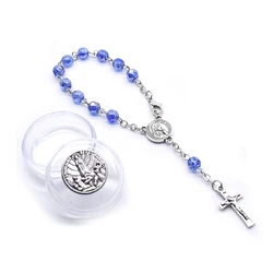 Glass Beads Crystal Rosary Bracelets For Men Women Religious Jewelry