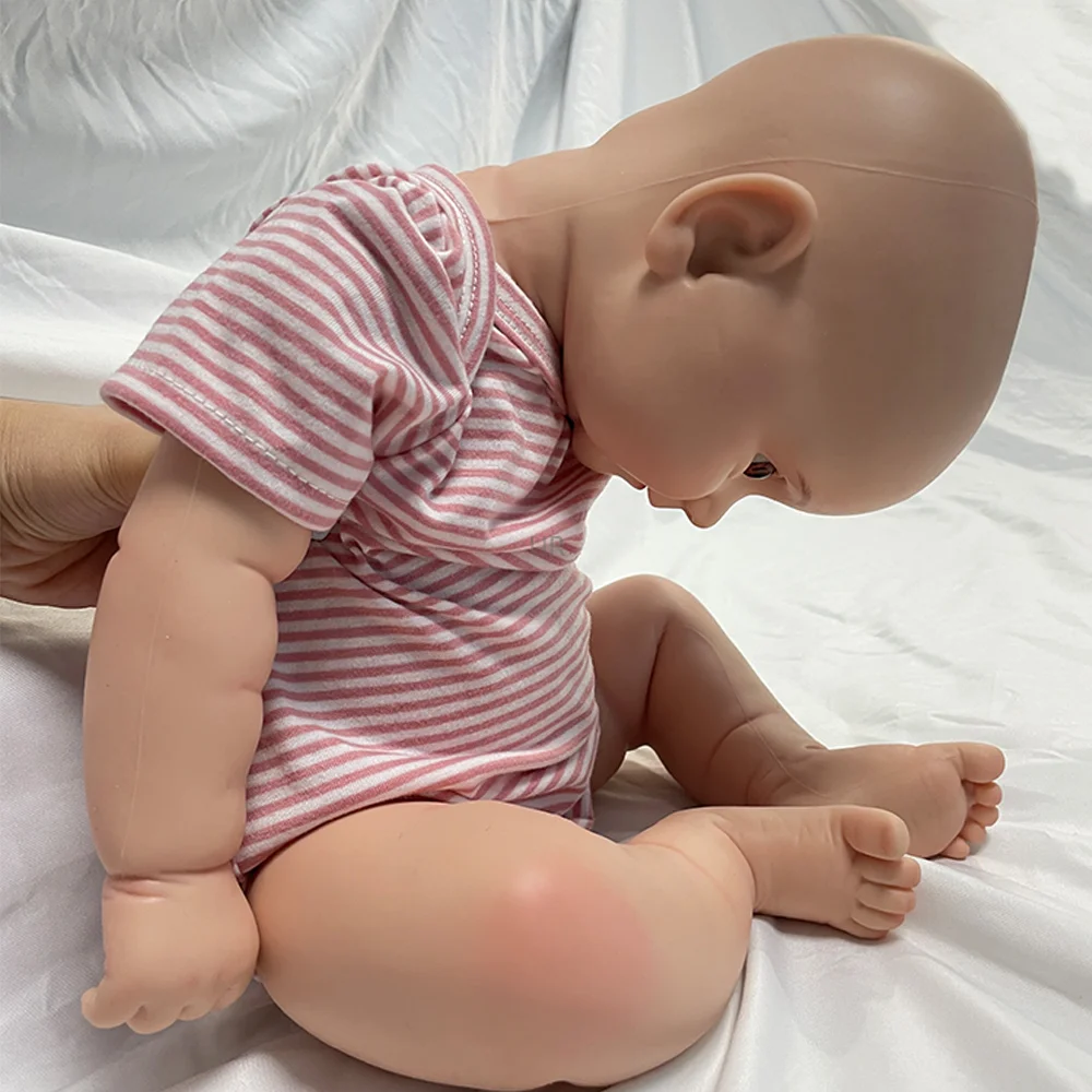 20 Inch Like Real Newborn Baby Size Heavy Silicone Reborn Dolls Artist Diy Hand-Made Unpainted Soft Spain Baby Girl Prototype