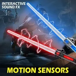 New RGB Lightsaber Pop it Cool Interact One Piece Laser Sword Toys For Kids Halloween Christmas Accessories Game Birthday Gifts