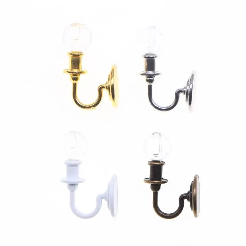 1Pcs Puppe Möbel Spielzeug Miniatur Puppenhaus Legierung Simulation Decke Lampe Hängen Lampe Mini LED Beleuchtung Modell Hause Dekoration