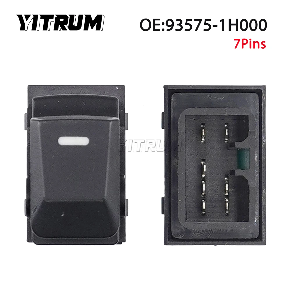 YITRUM-Joli de Fenêtre Avant de Magasin, Bouton Arrière pour Kia Sportage 2011, 2012, 2013, 2014, 2015, 93575-1H000, 93570-3W450, 93570-3W000