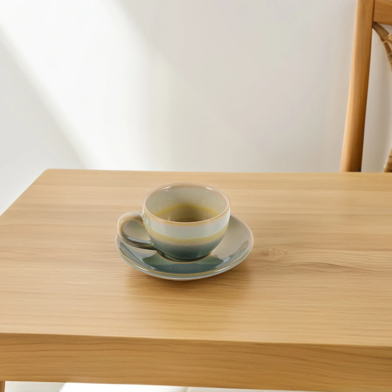 

1Set Vintage Ceramic Coffee Cup Saucer Set 90ml Elegant Retro Porcelain Espresso Cappuccino Tea Milk Mug Tea Cup Set