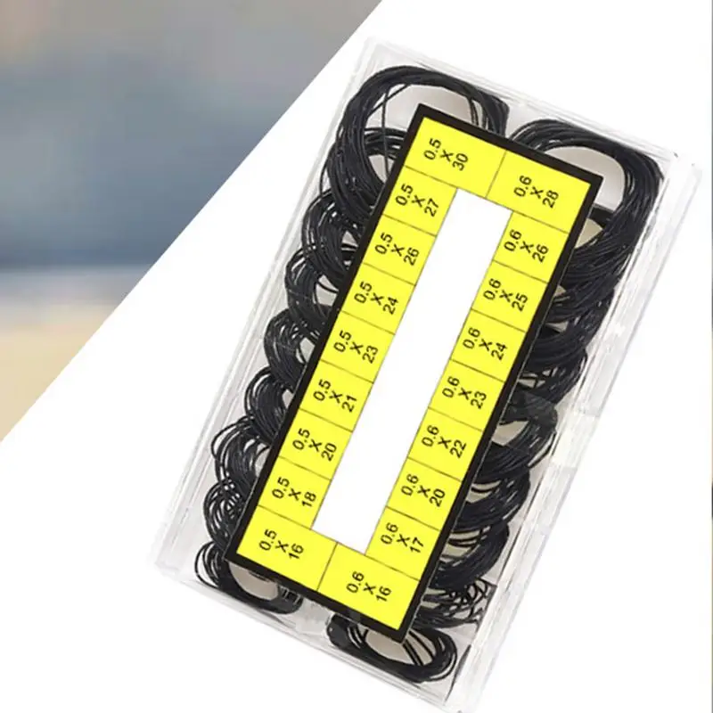 200Pcs Watch Back Case Rubber Waterproof O-Ring Gasket Repair Tools for Watchmaker Thickness 0.5Mm/0.6Mm High End Boxed