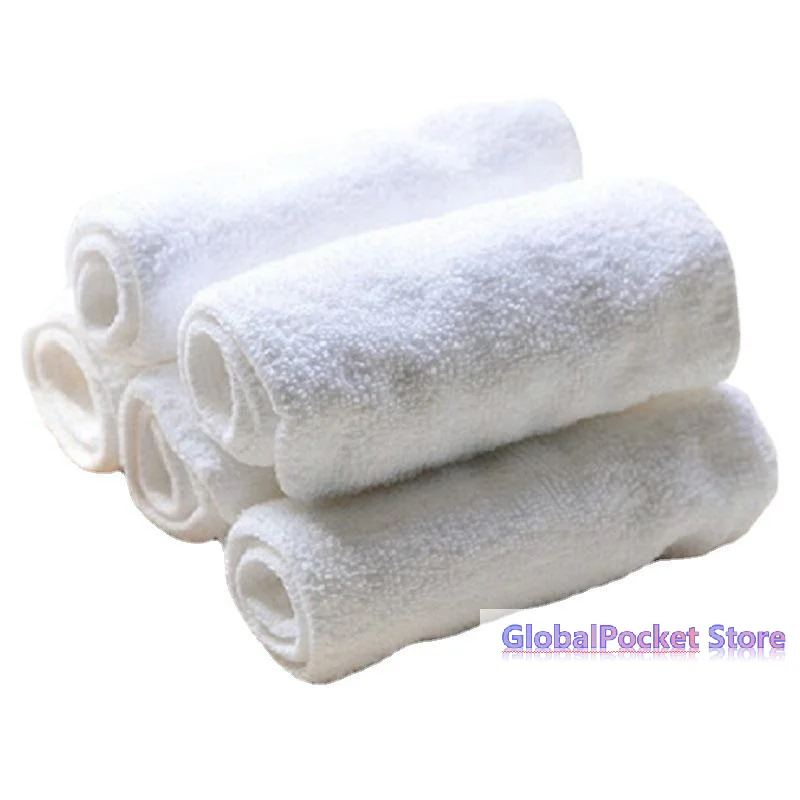[TG823]1Pcs 2/3 Layers White Microfiber  Inserts 35x13.5cm New Nappy Insert Use Together With Pocket Cloth