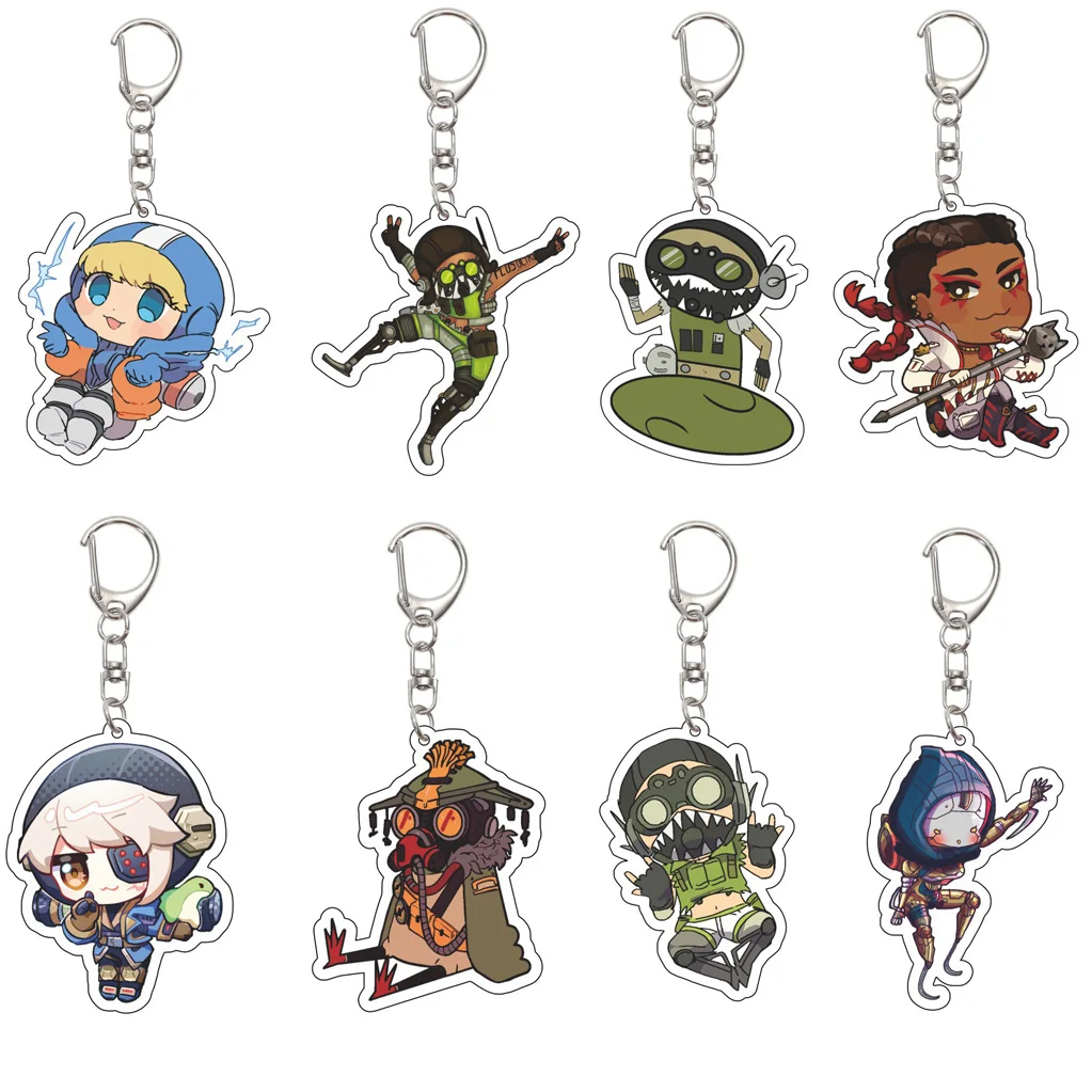 Llavero de acrílico de 55 mm de Anime Apex Legends: Kairi Imahara, Catalyst, Bloodhound, Erosion, Loba Andrade, Wraith - Regalos de Navidad