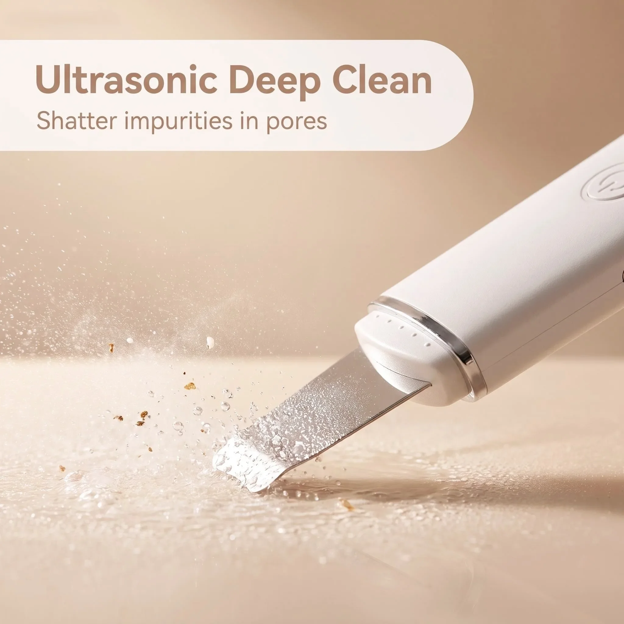LuTechYo Ultrasonic Cleaner Face Scrubbers Black Dots Blackhead Sebaceous Remover Ultrasound Spatula Facial Scraper Home Devices