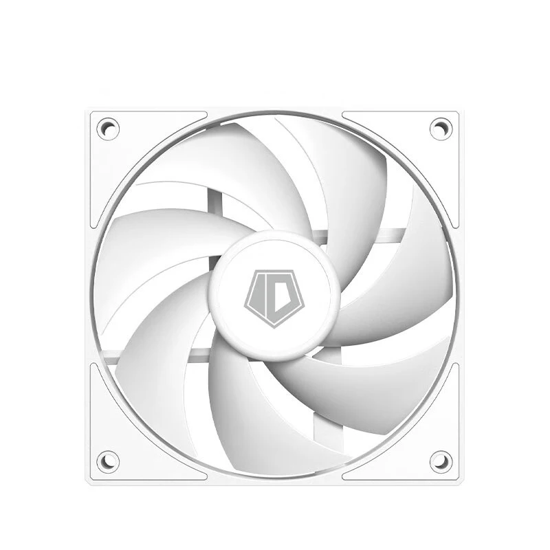 ID-COOLING AF-125 12CM Chassis Fan Black Matte FDB Bearing PWM Intelligent Temperature Control Cooling Fan 78CFM High Air Volume
